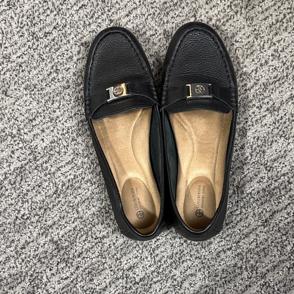 Gianni Bernini Black Loafers